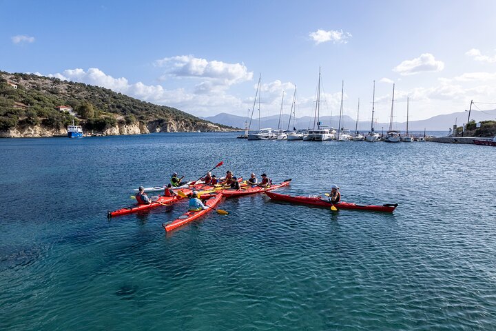 Tour en kayak de Lefkada, Skorpios et Madouri - Balade entre îles avec déjeuner