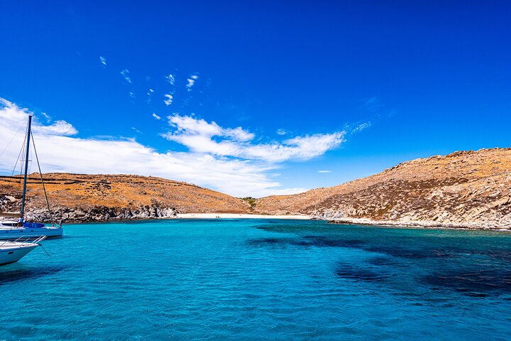 Mykonos Delos Rhenia Tägliche Kreuzfahrt mit Grill, Getränken und Transfer
