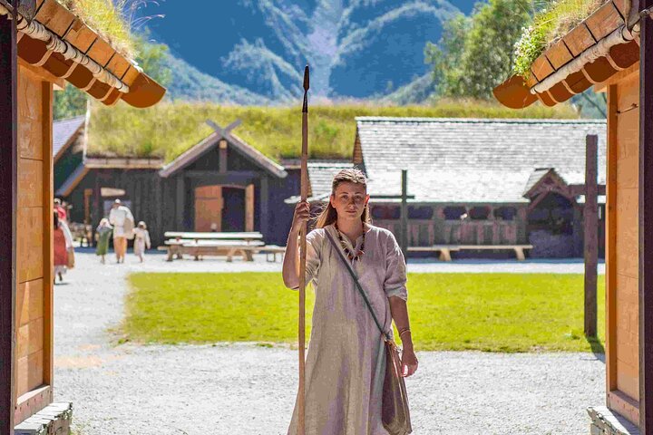Visite guidée de Viking Village, croisière Nærøyfjorden & Flåm Railway