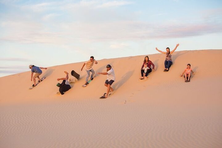 Agadir/Taghazout: Sunset Sandboarding Quad Bike & Marokkansk Middag