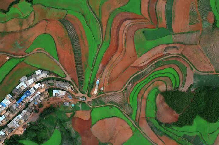 Tour privado de esplendor otoñal de la tierra roja de Dongchuan