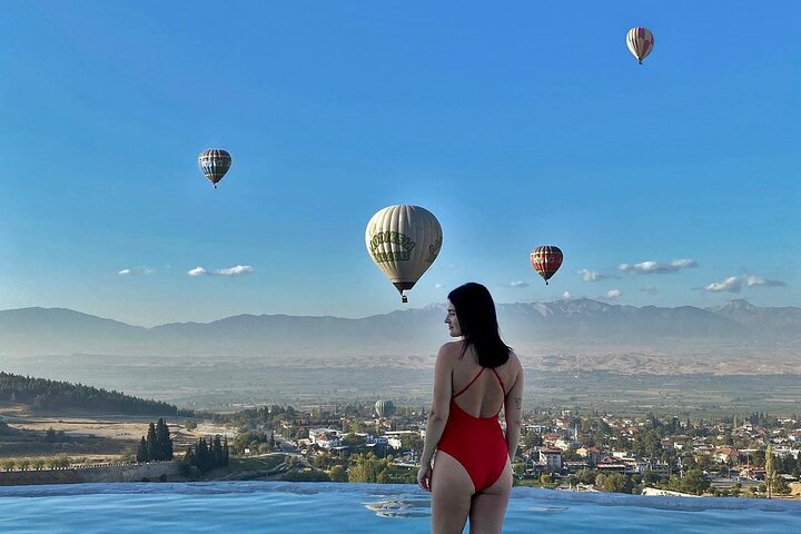 Excursão de dia inteiro a Marmaris Pamukkale com passeio de balão de ar quente