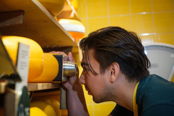 Gouda besøg med tog med Cheese Experience Indgang fra Amsterdam