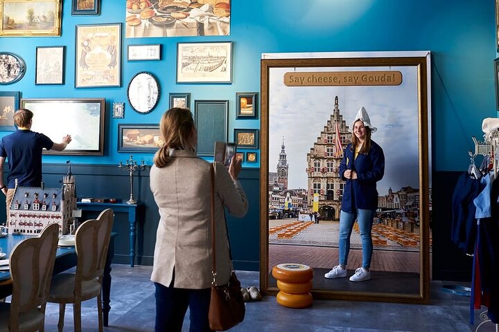 Gouda besøg med tog med Cheese Experience Indgang fra Amsterdam