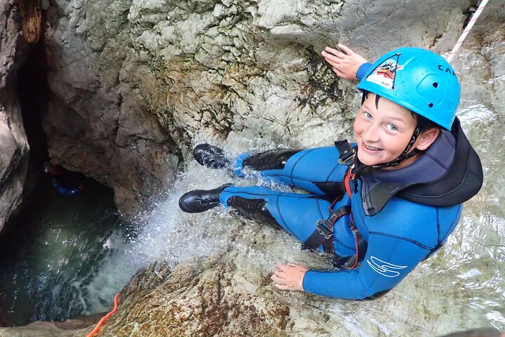 CANYONING in Susec ab Bovec, Familien willkommen, Fotoservice