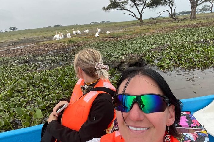 Excursion d'une journée à Hell's Gate et au lac Naivasha en bateau au départ de Nairobi