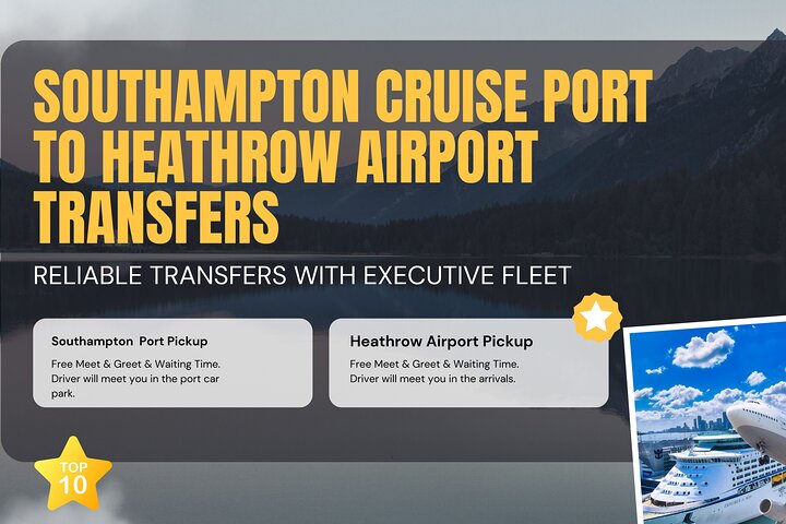 Southampton Cruise Port naar Heathrow luchthaven transfers