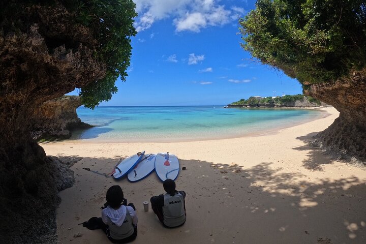 Okinawa West Coast Paddling äventyr Pickup tillgänglig