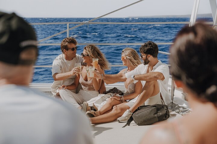 Catamarancruise naar Papagayo stranden, lunch en wateractiviteiten