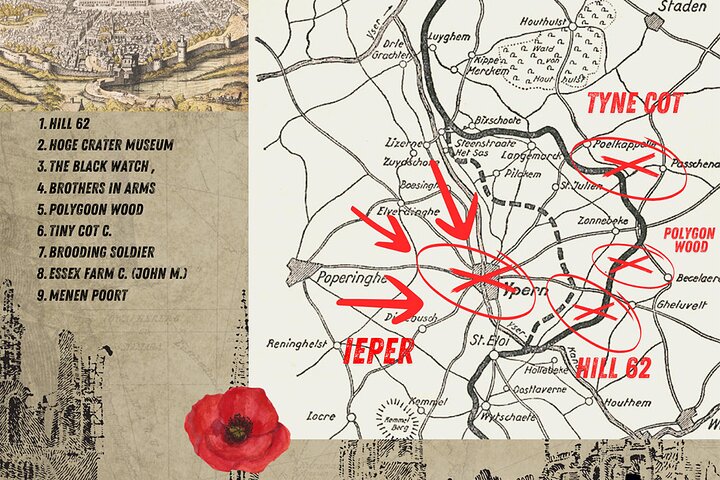 Frome Ieper/ypres 4H. WO1 Saillante privétour