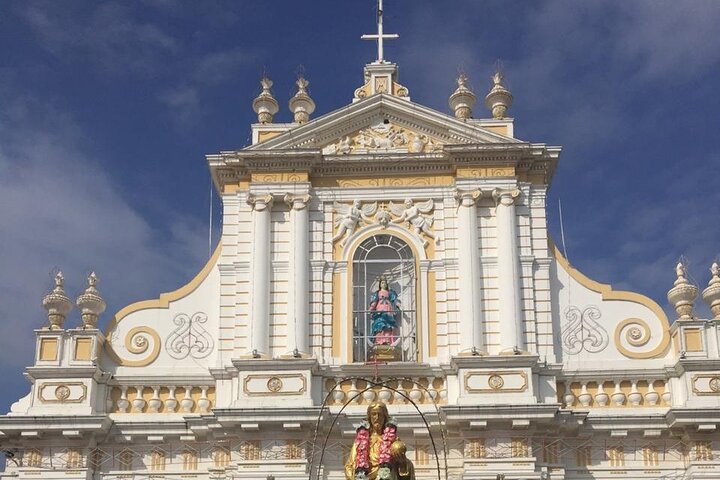 Tour a piedi del patrimonio di Pondicherry dei quartieri francesi
