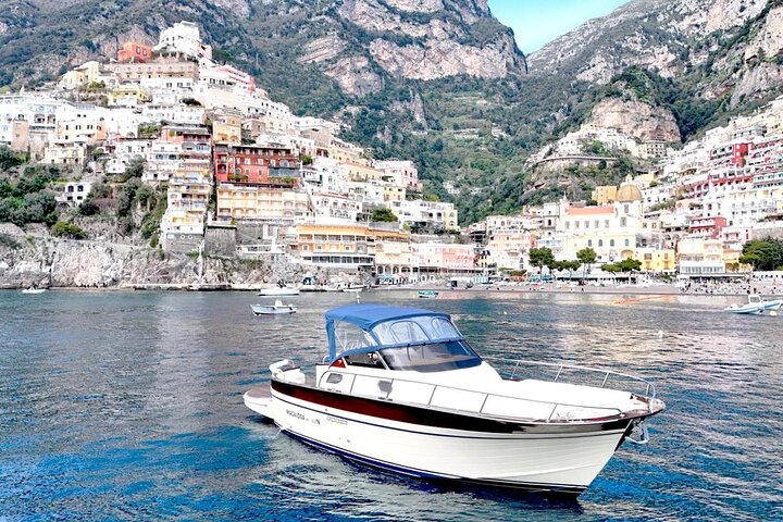 Da Sorrento : Positano & Costiera Amalfitana Tour in barca con pick up