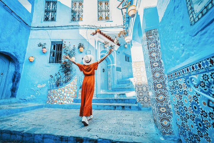 Privat udflugt til Chefchaouen med udtjekning fra Rabat med en autoriseret guide