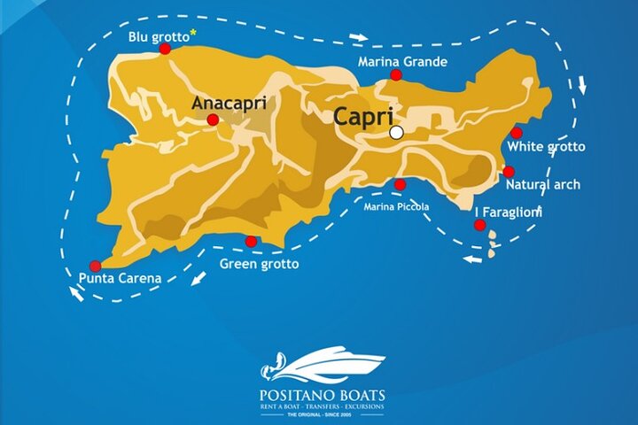 Excursión de un día en grupo pequeño a Capri desde Positano o Praiano