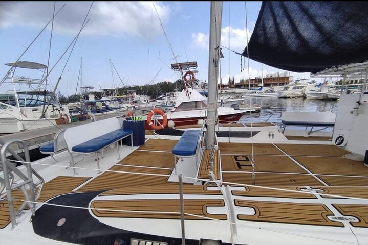 4 timmars Cozumel Turtle Sanctuary upplevelse på en lyxig Catamarán