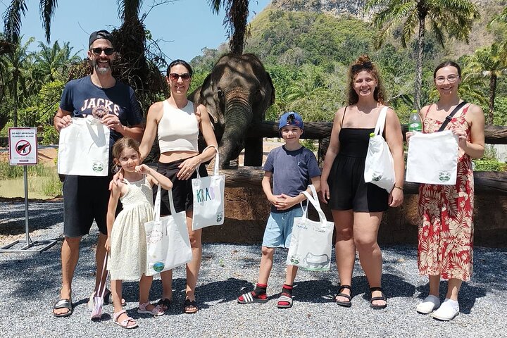 Highlight de meio dia com elefantes (NO-Touching) em Ao Nang