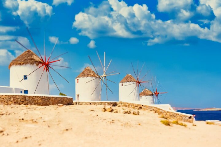 Excursión por la costa de Mykonos con recogida en la terminal de cruceros