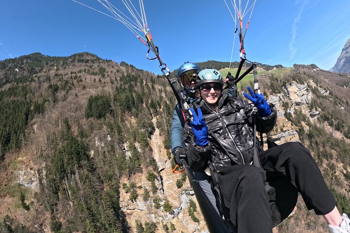Mürren-Lauterbrunnen : vols panoramiques en parapente tandem