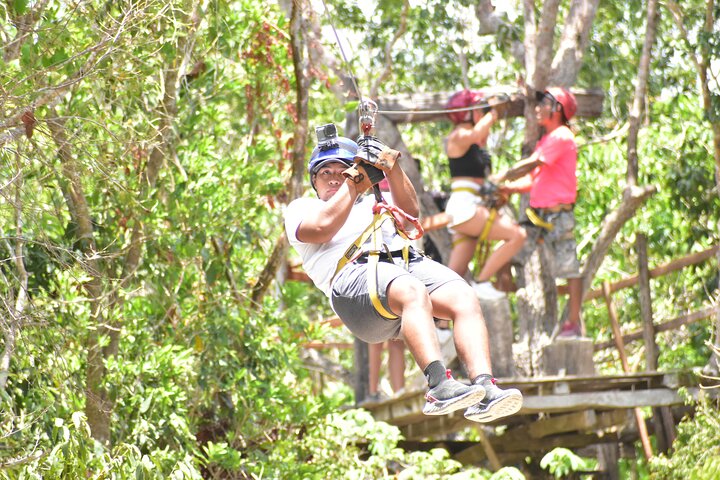 ATV (delte), Hest tilbage ridning, Ziplines, & Cenote fra Cancún