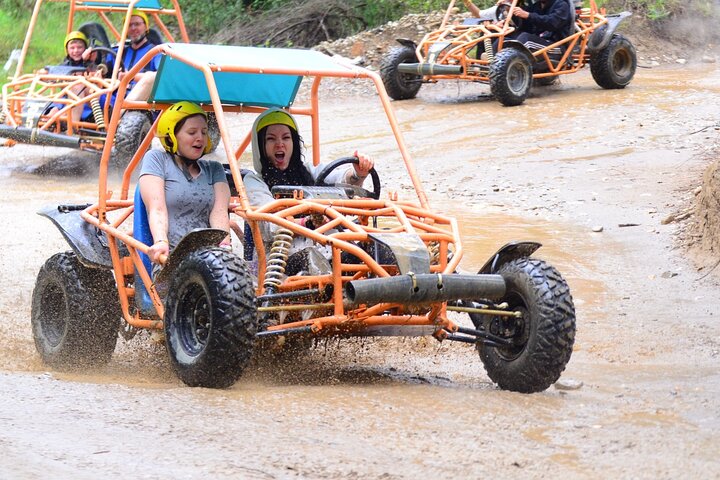 Antalya: Rafting, Jeep Safari, Buggy & Zipline 4 - i - 1 kombineret tur