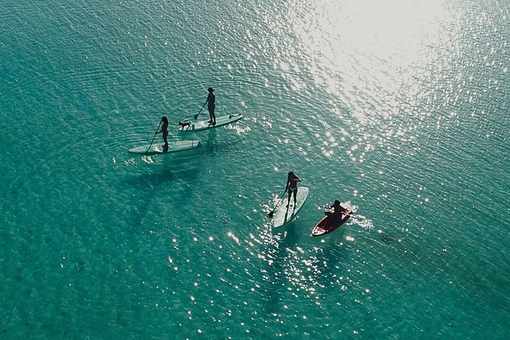 Excursion en planche à pagaie au lever du soleil de Bacalar avec petit déjeuner et photos