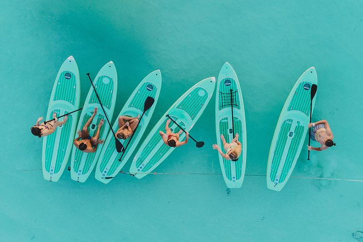 Excursion en planche à pagaie au lever du soleil de Bacalar avec petit déjeuner et photos