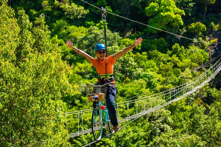 Koh Phangan Zipline äventyr med Wang Sai Vattenfall View