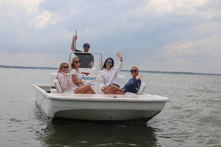 1 hora de festa privada Assateague Island Pony Cruise em Ocean City