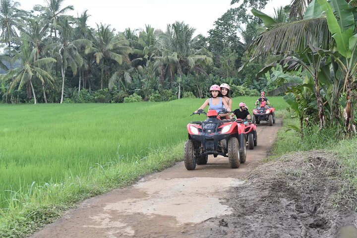 Kuber ATV Bali door Rivier, Rijstveld, Tunnel en Waterval