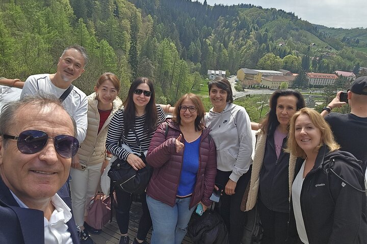 3-Schloss: Peles,Bran,Rasnov,Sinaia Kloster aus Brasov w Abholung