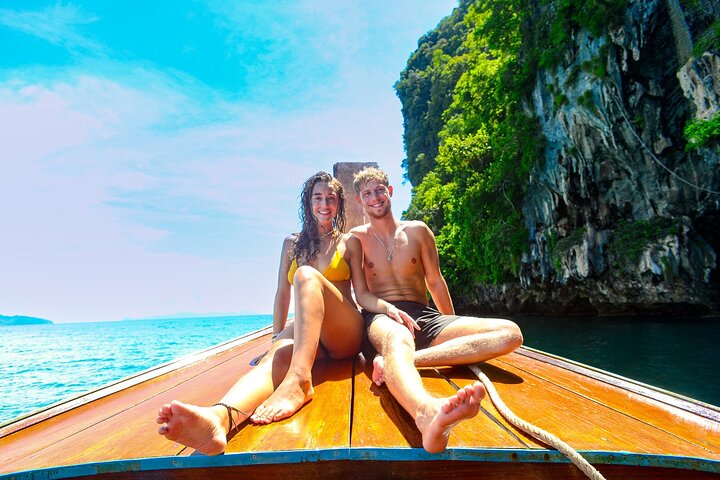 Koh Lanta 4 Islands av Private Longtail Boat med Emerald Cave