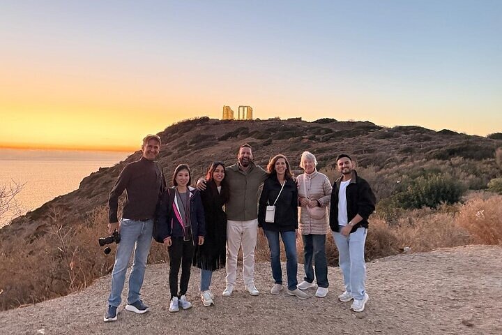 Excursão ao Templo de Poseidon em Cabo Sounio e Riviera Ateniense (+ natação)