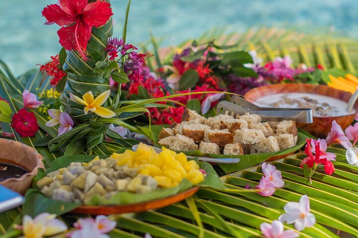 Hel dag i Bora Bora med lunsj på Motu Fanfan