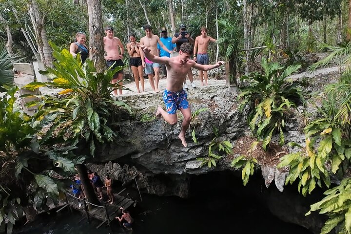 Visite en VTT des grottes de jade et du village maya de Cozumel
