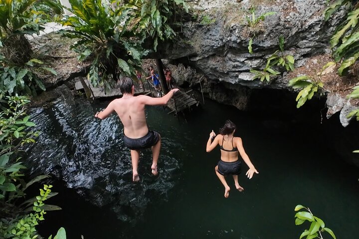 Visite en VTT des grottes de jade et du village maya de Cozumel