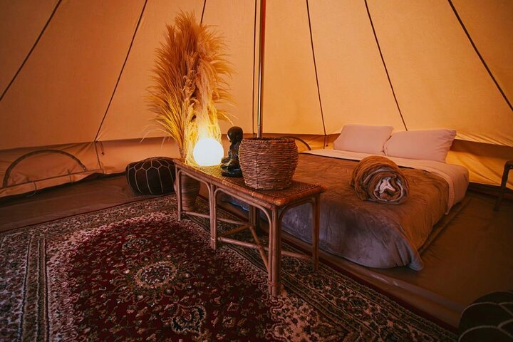 Duna Camp Desert Glamping i Huacachina med buggy och sandboarding