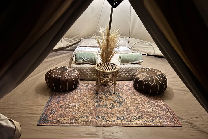 Duna Camp Desert Glamping i Huacachina med buggy och sandboarding