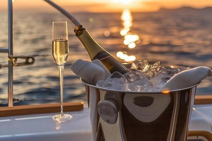 Solnedgang ombord i Torrevieja med champagne inkluderet