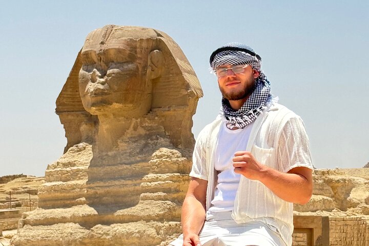Visite privée VIP des pyramides de Gizeh et Sphinx au départ du port d'Alexandrie