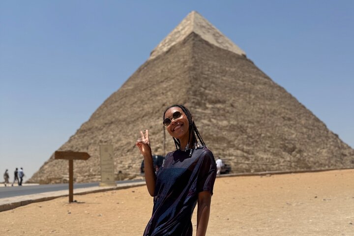 Visite privée VIP des pyramides de Gizeh et Sphinx au départ du port d'Alexandrie