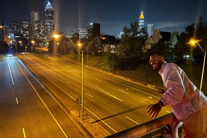 City Lights Atlanta nattbuss tur med bilder og middag stopp