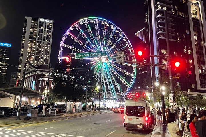 City Lights Atlanta nattbuss tur med bilder og middag stopp