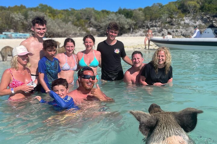 Gran Exuma: Tour en barco privado de saltos de isla con cerdos nadadores