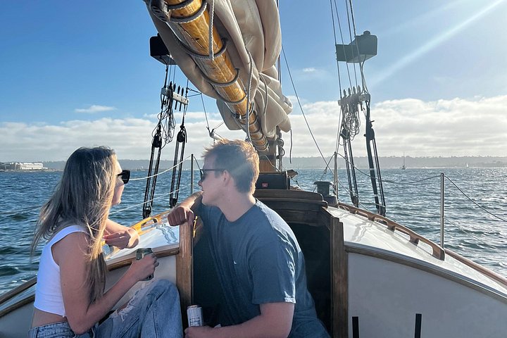 San Diego Segeln Sonnenuntergang und Nachmittag Klassische Yacht