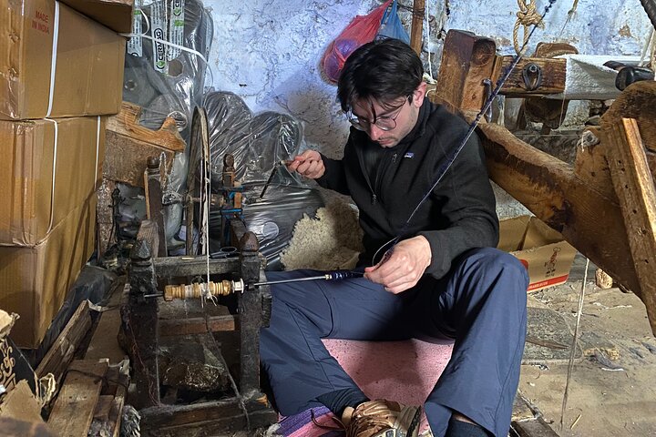 Chefchaouen Taller tradicional de tejido de lana con artesanos locales