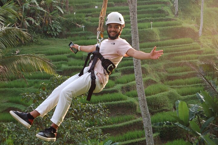 Bali: Zipline + Watersport Trio (Jetski, Parasailing, BananaBoat)