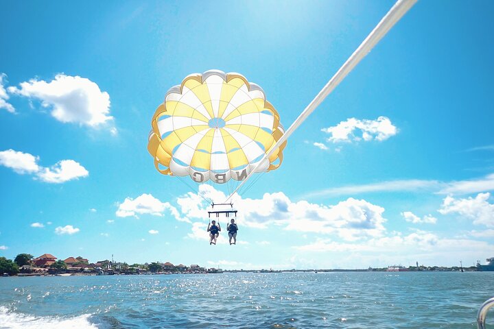 Bali: Zipline + Watersport Trio (Jetski, Parasailing, BananaBoat)