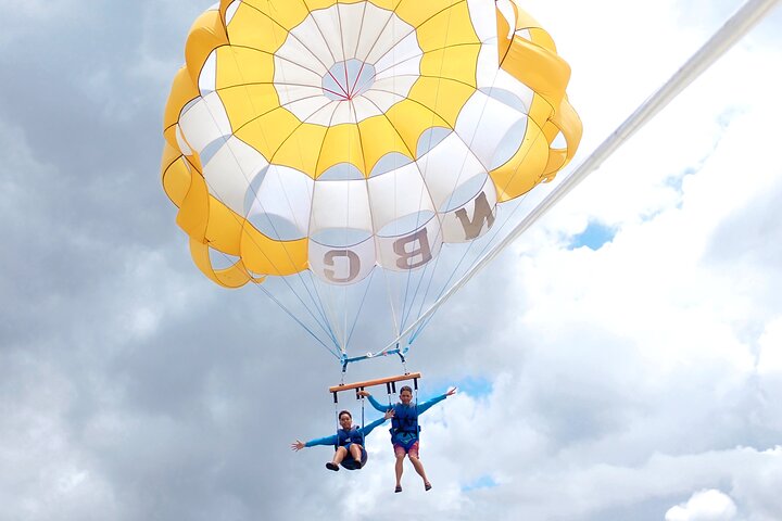 Bali: Zipline + Watersport Trio (Jetski, Parasailing, BananaBoat)