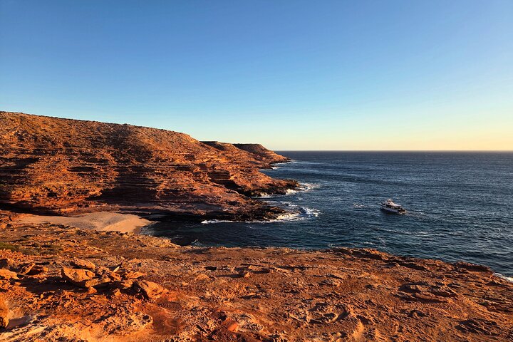 Croisière au coucher du soleil à Kalbarri le long des falaises côtières