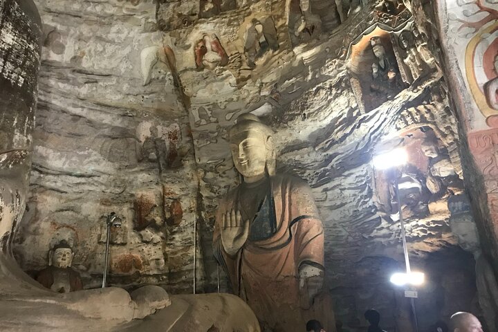 Privat dagstur til Yungang Caves fra Taiyuan med hurtigtog
